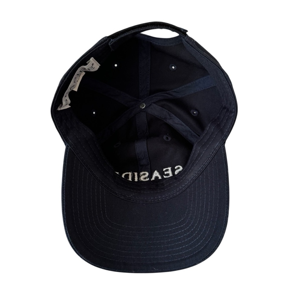 Seaside‎ Embroidered Adjustable Baseball Cap Navy Blue White - Picture 6 of 11
